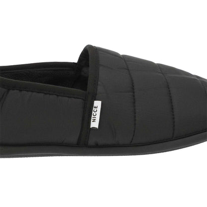 Black - Lifestyle - Nicce Mens Daniel Quilted Slippers