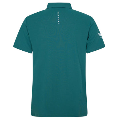 Green - Back - Castore Mens Essential Regular Polo Shirt
