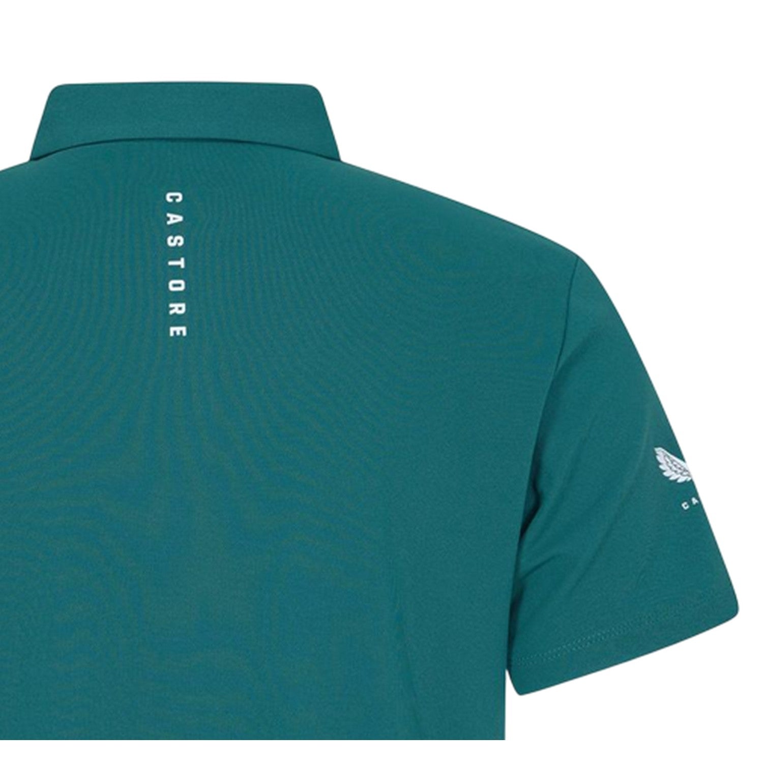 Green - Side - Castore Mens Essential Regular Polo Shirt
