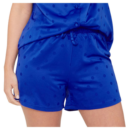 Cobalt - Lifestyle - Be You Womens-Ladies Satin Spotted Pyjama Shorts