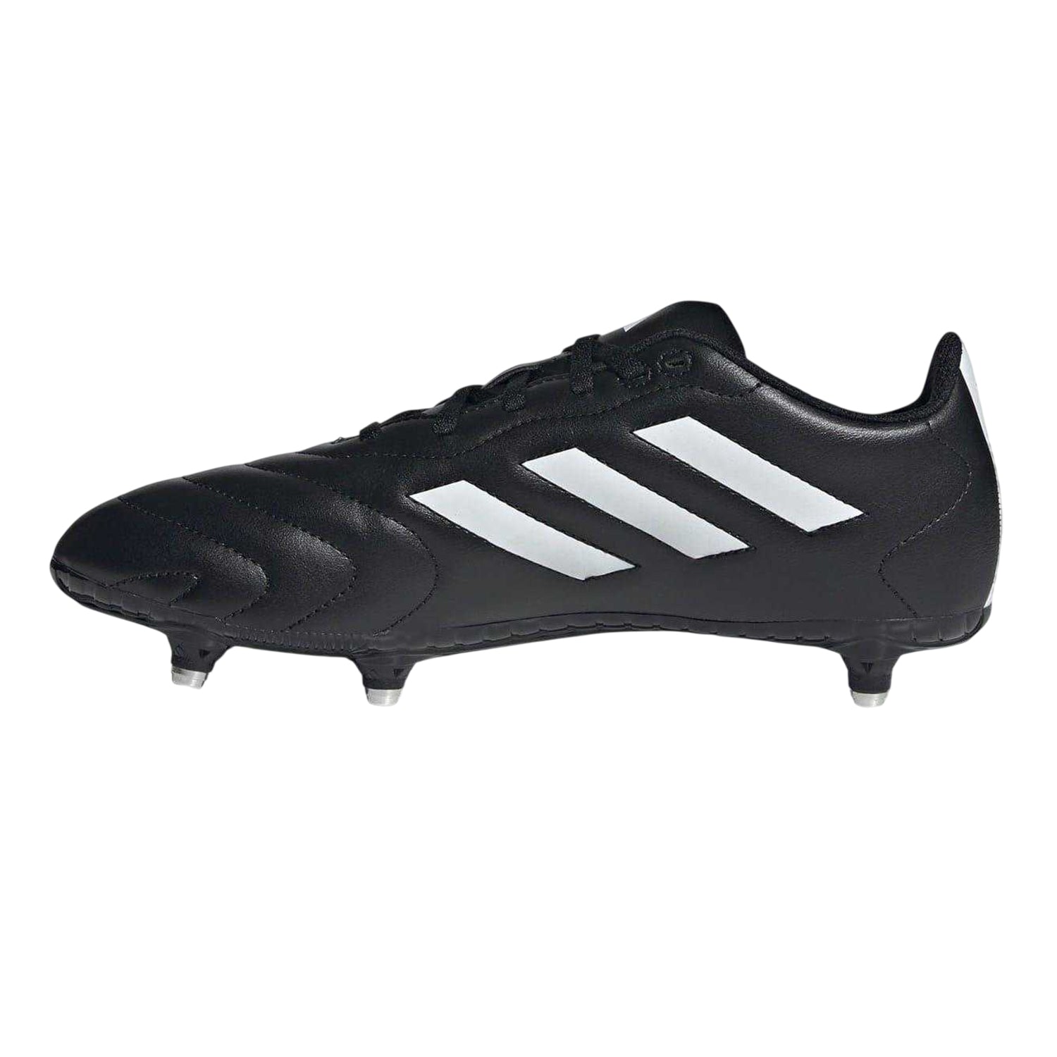 Black-White - Side - Adidas Mens Goletto VIII Soft Ground Football Boots