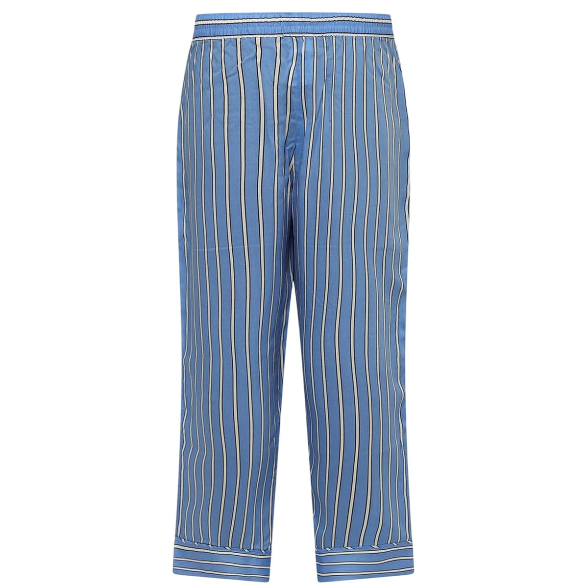 Blue - Back - Hugo Womens-Ladies Kleo Lyocell Striped Pyjama Bottoms