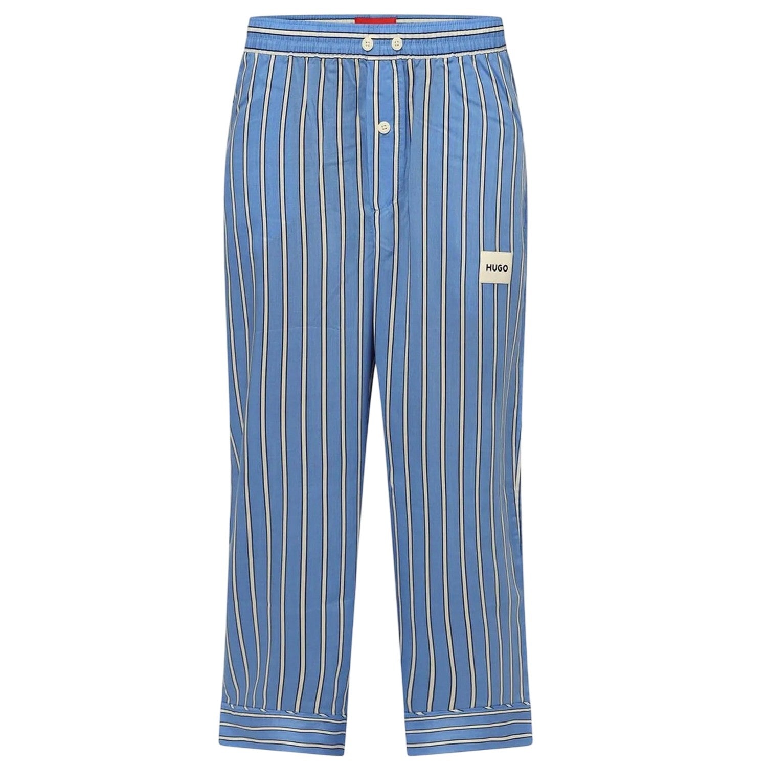 Blue - Front - Hugo Womens-Ladies Kleo Lyocell Striped Pyjama Bottoms