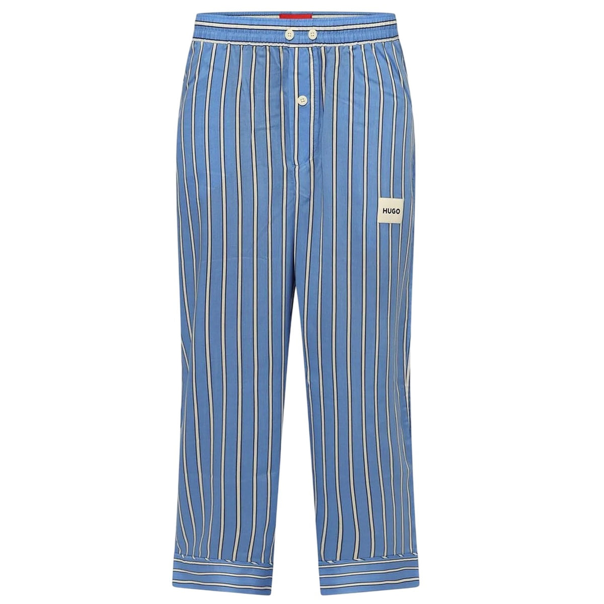 Blue - Front - Hugo Womens-Ladies Kleo Lyocell Striped Pyjama Bottoms