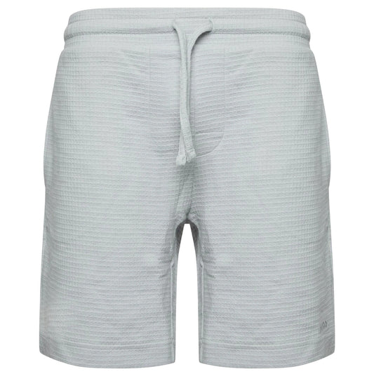 Grey - Front - Hugo Mens Waffle Structured Pyjama Shorts