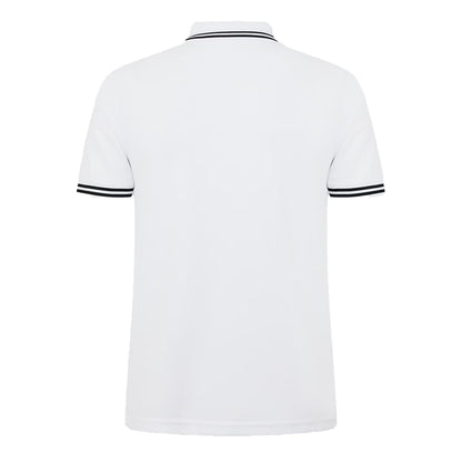 White - Back - Ted Baker Mens Tipped Regular Polo Shirt