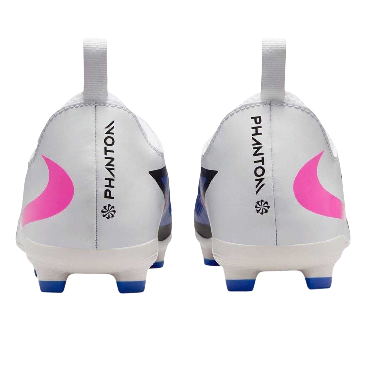 Blue-White-Pink - Back - Nike Childrens-Kids Academy Training Firm Ground Football Boots
