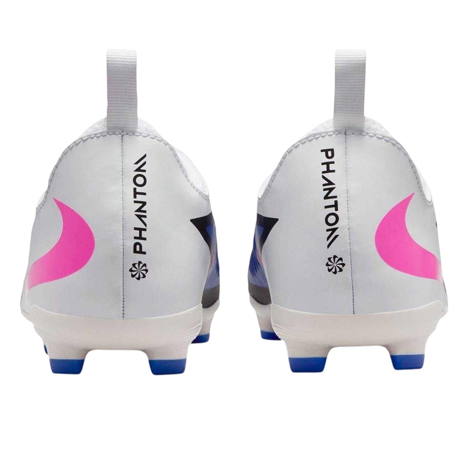 Blue-White-Pink - Back - Nike Childrens-Kids Academy Training Firm Ground Football Boots