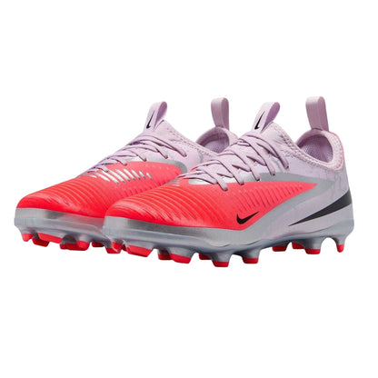 Crimson Red-Black - Pack Shot - Nike Childrens-Kids Academy Training Firm Ground Football Boots