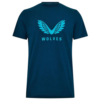 Bay Green - Front - Castore Mens Wolves T-Shirt