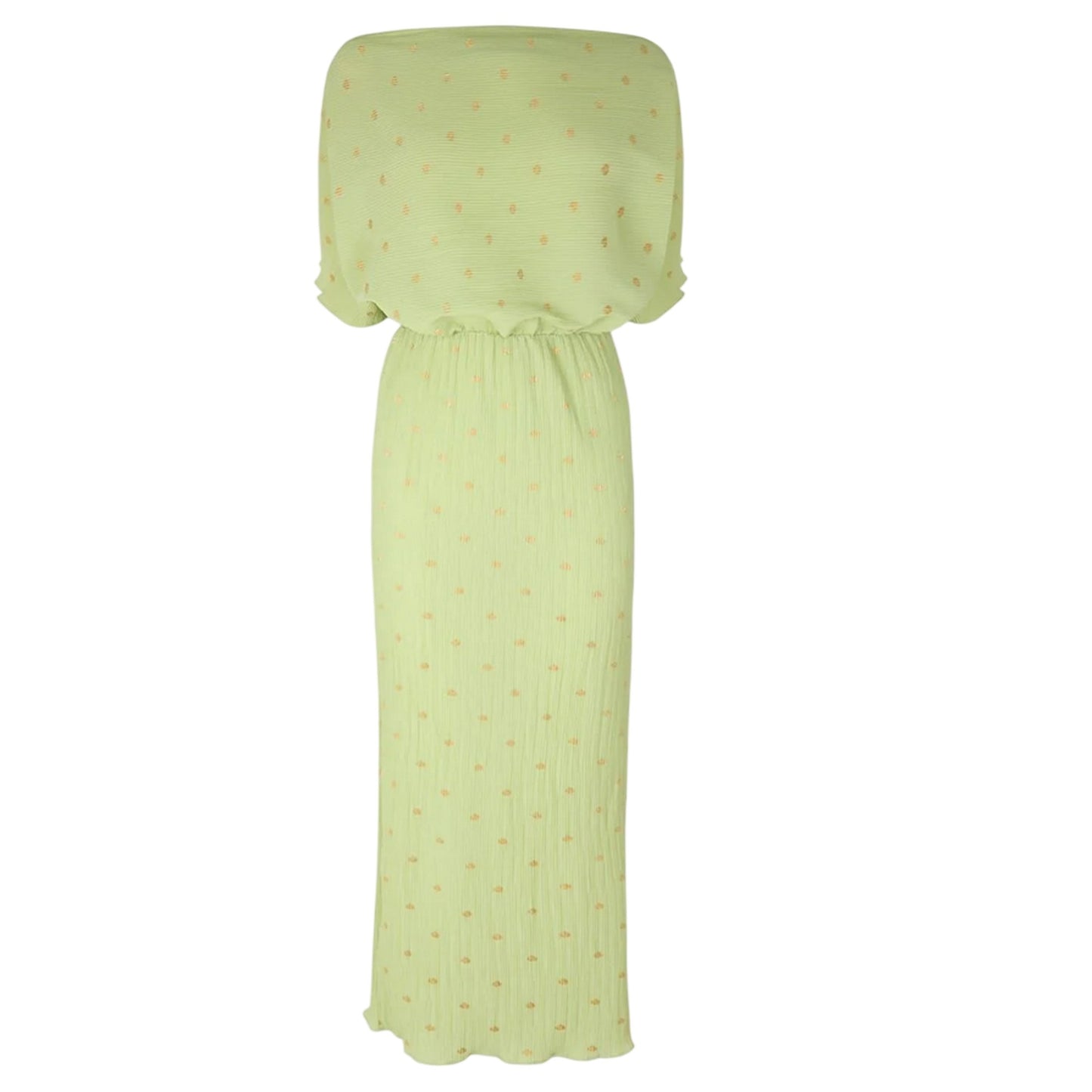 Green - Back - Never Fully Dressed Womens-Ladies Off Shoulder Maxi Dress