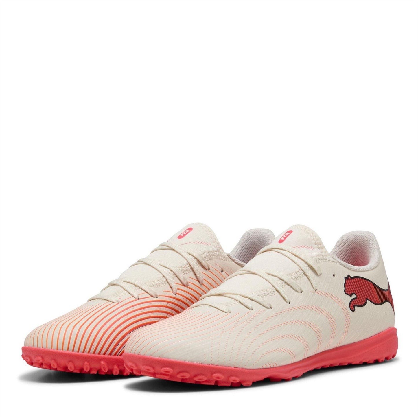 Almond-Red - Front - Puma Mens Future 9 Play Football Boots