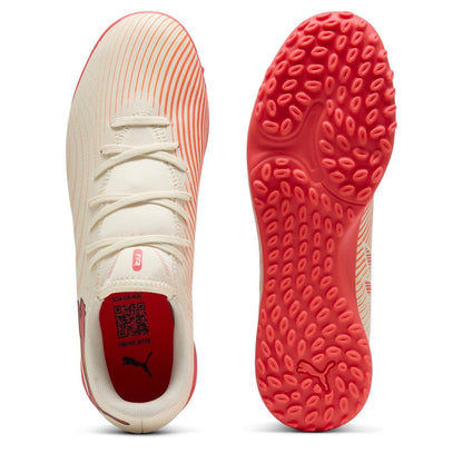 Almond-Red - Side - Puma Mens Future 9 Play Football Boots