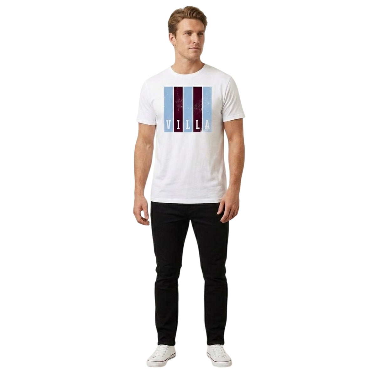 White - Pack Shot - AWD Mens Villa Short-Sleeved T-Shirt