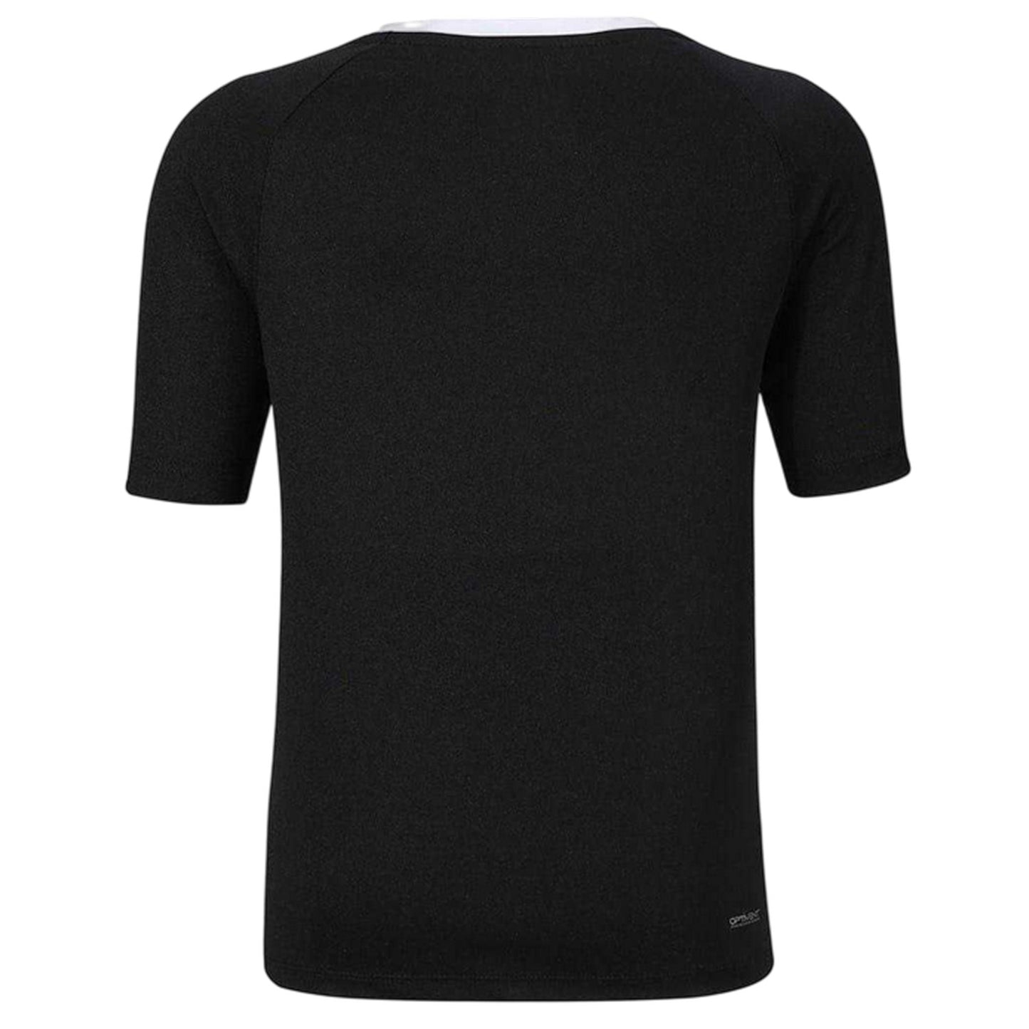 Black-White - Back - Sondico Boys Fundamental Logo Polo Shirt