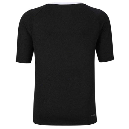 Black-White - Back - Sondico Boys Fundamental Logo Polo Shirt
