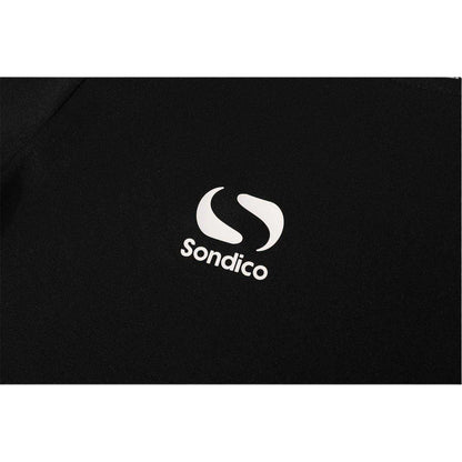 Black-White - Side - Sondico Boys Fundamental Logo Polo Shirt