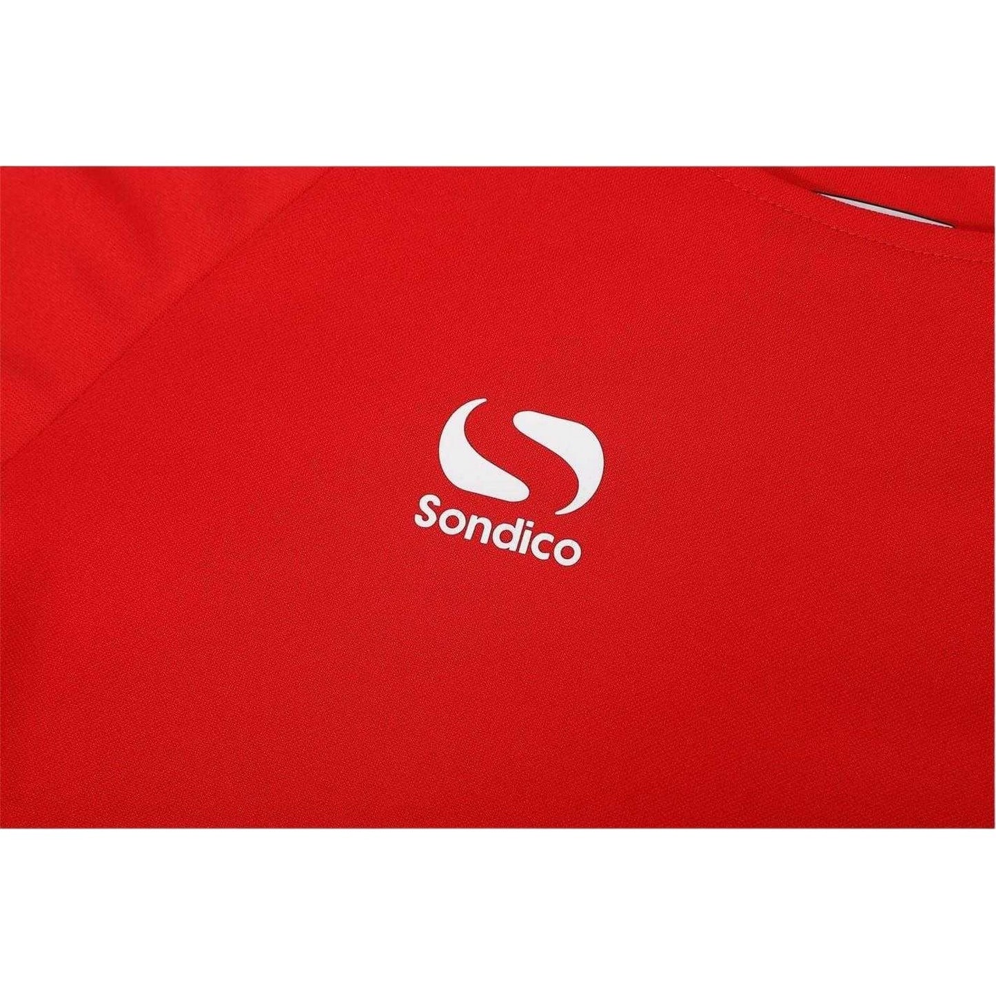 Red-White - Lifestyle - Sondico Boys Fundamental Logo Polo Shirt