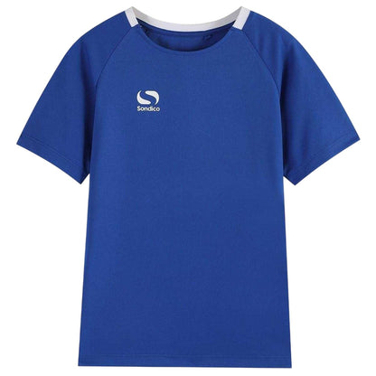 Royal Blue-White - Front - Sondico Boys Fundamental Logo Polo Shirt
