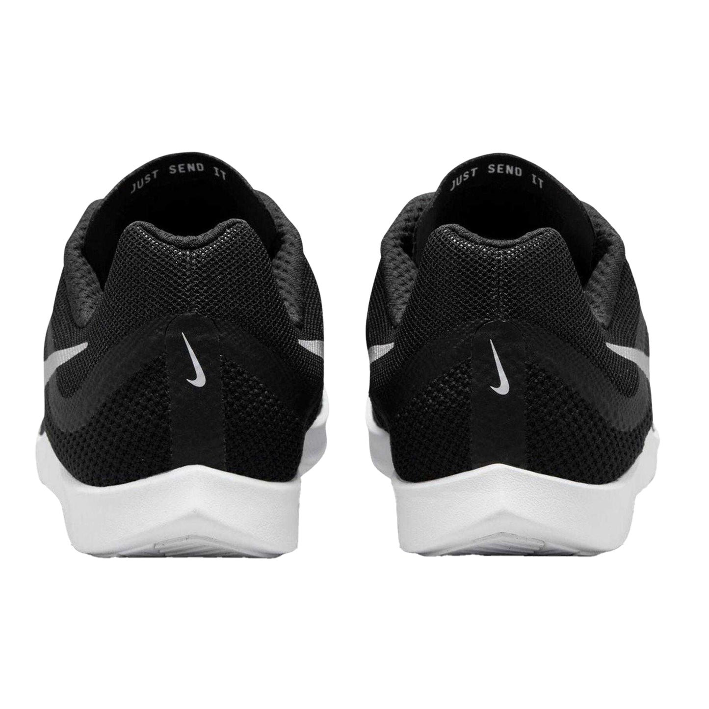 Black-Metallic - Back - Nike Mens Zoom Rival Distance Athletic Shoe Spikes