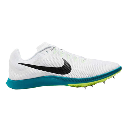 White - Front - Nike Mens Zoom Rival Distance Athletic Shoe Spikes