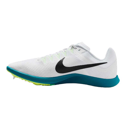 White - Side - Nike Mens Zoom Rival Distance Athletic Shoe Spikes