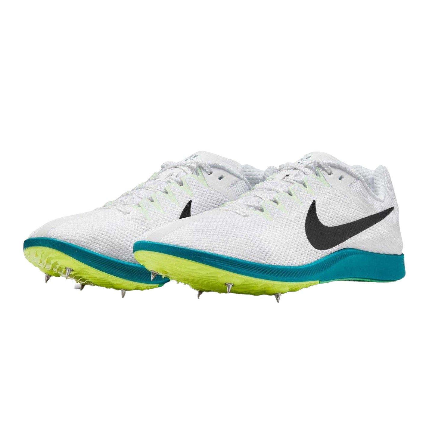 White - Pack Shot - Nike Mens Zoom Rival Distance Athletic Shoe Spikes