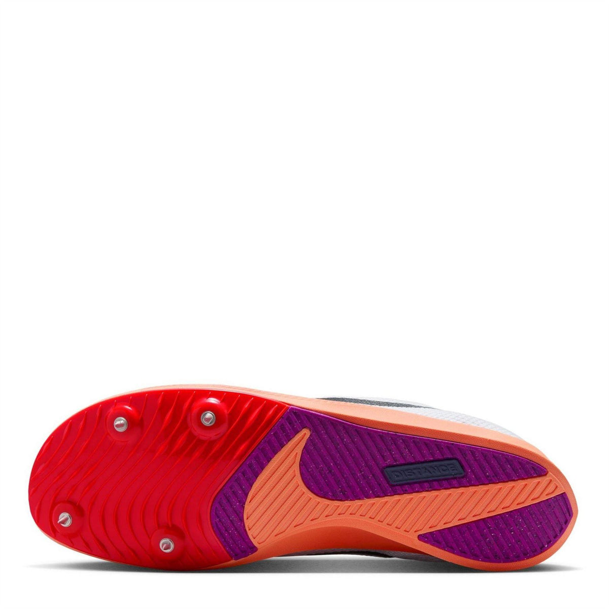 White-Obsidian Blue - Side - Nike Mens Zoom Rival Distance Athletic Shoe Spikes