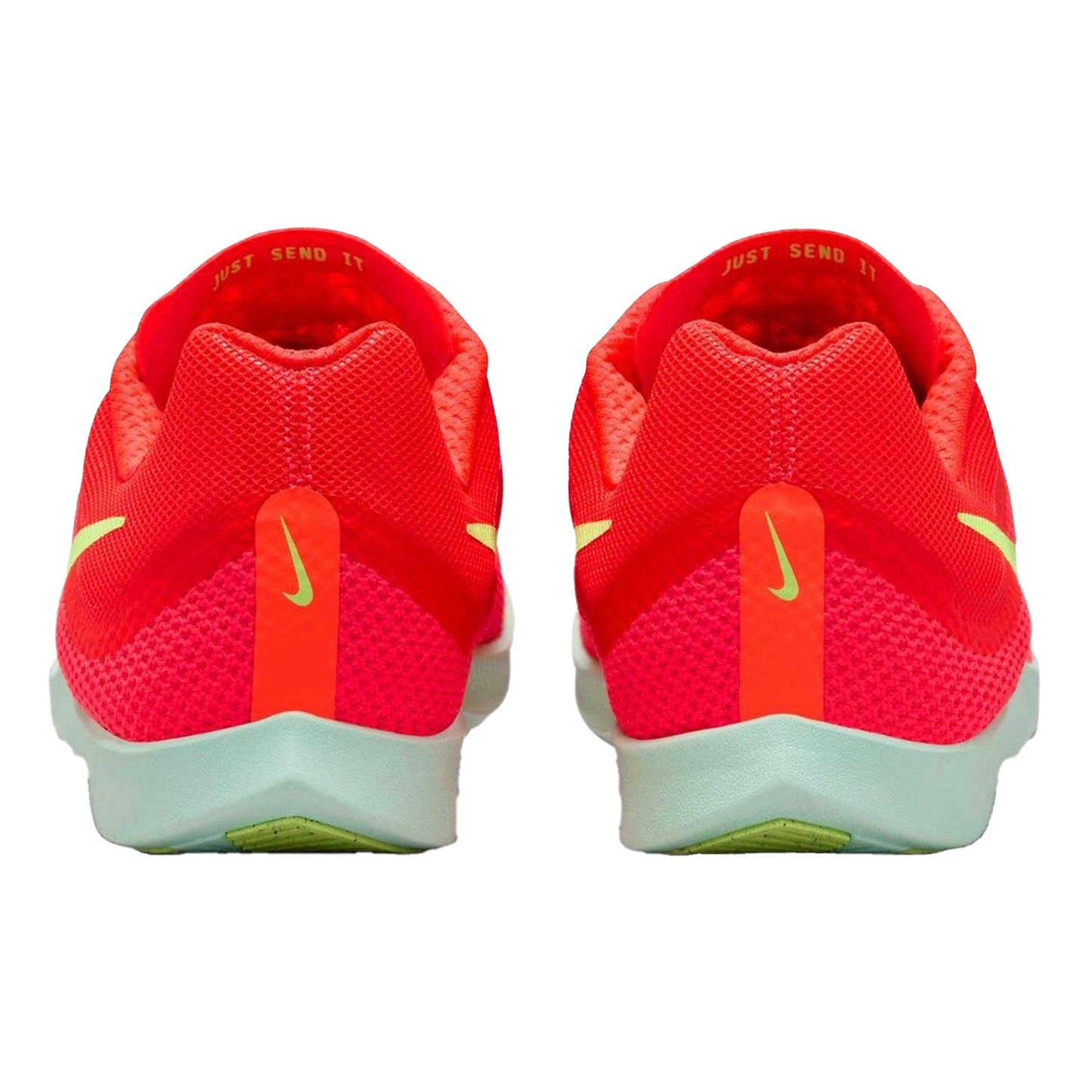 Red - Back - Nike Mens Zoom Rival Distance Athletic Shoe Spikes