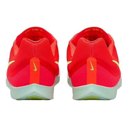 Red - Back - Nike Mens Zoom Rival Distance Athletic Shoe Spikes