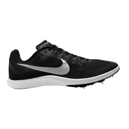 Black-Metallic - Front - Nike Mens Zoom Rival Distance Athletic Shoe Spikes