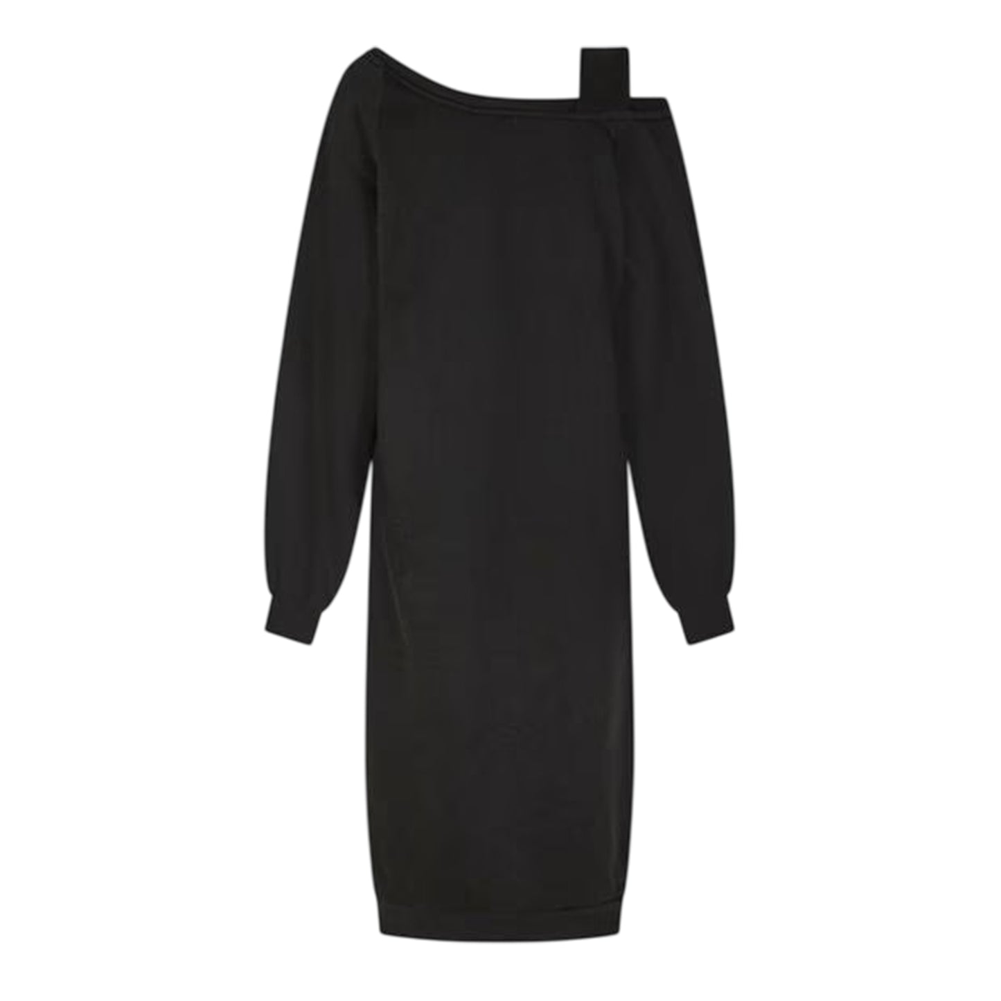 Black - Back - Vero Moda Womens-Ladies Gina Off-the-Shoulder Sweatshirt Dress