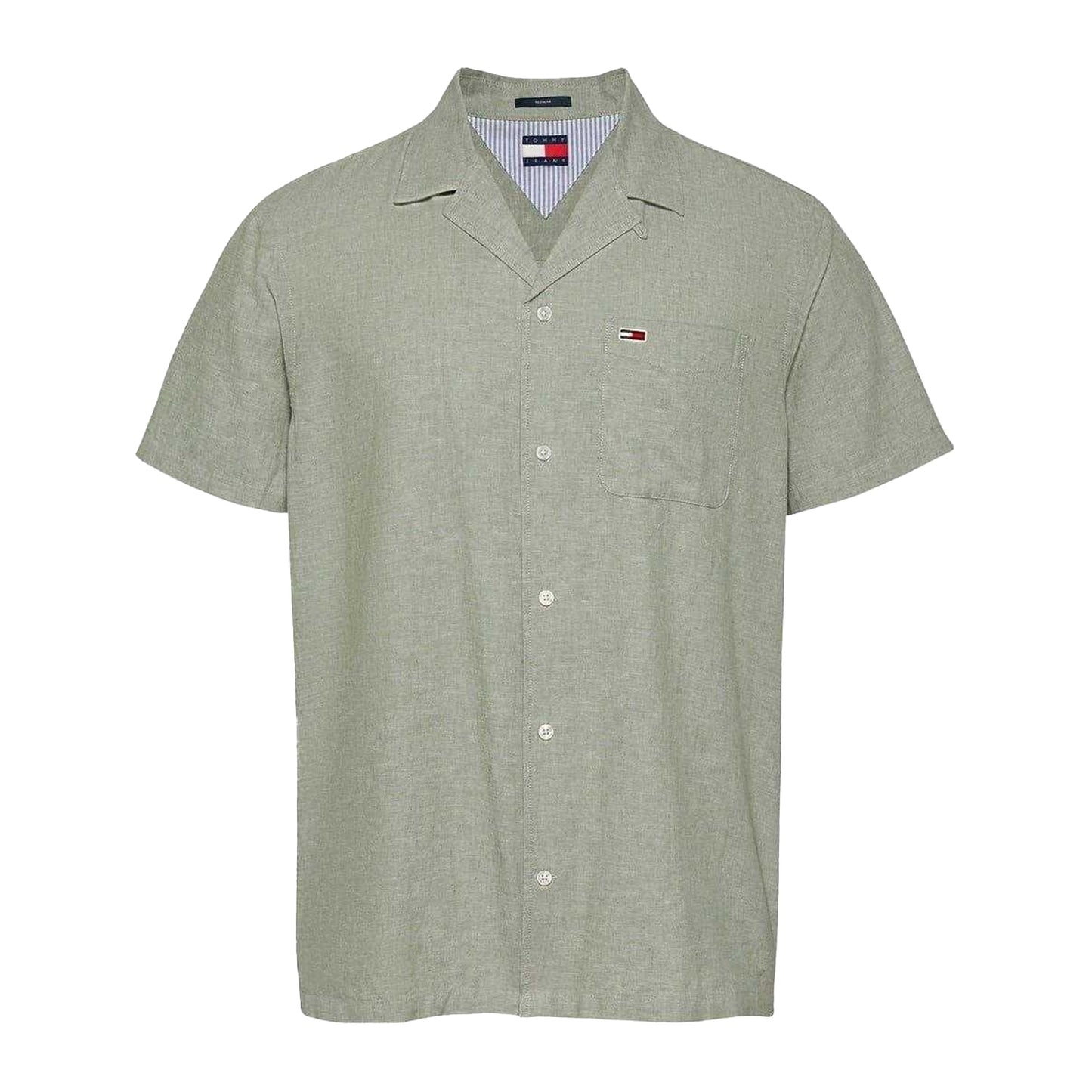 Aruba - Front - Tommy Jeans Mens Logo Pocket Shirt