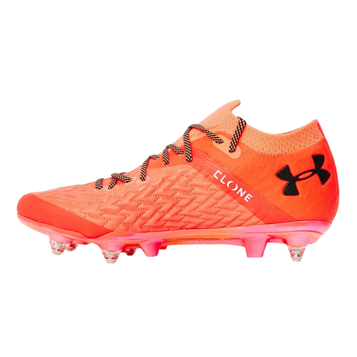Orange - Back - Under Armour Mens Clone Magnetico Pro Quilted Knitted Football Boots