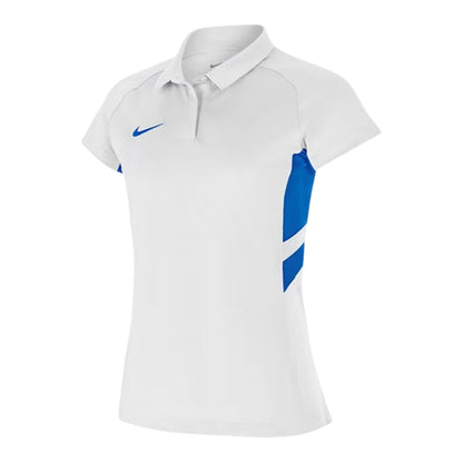 White-Royal Blue - Side - Nike Womens-Ladies Raglan Hockey Jersey