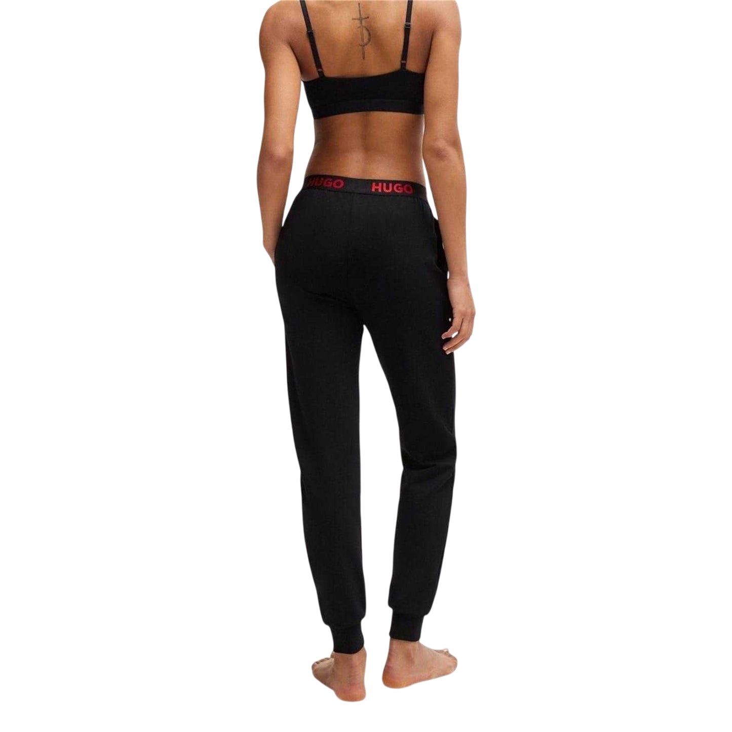 Black - Back - Hugo Womens-Ladies Regular Pyjama Bottoms