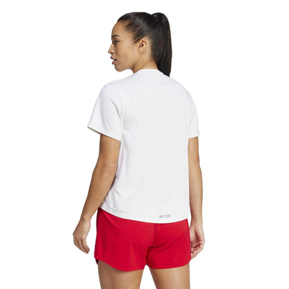 White - Back - Adidas Womens-Ladies Olympic Poland T-Shirt