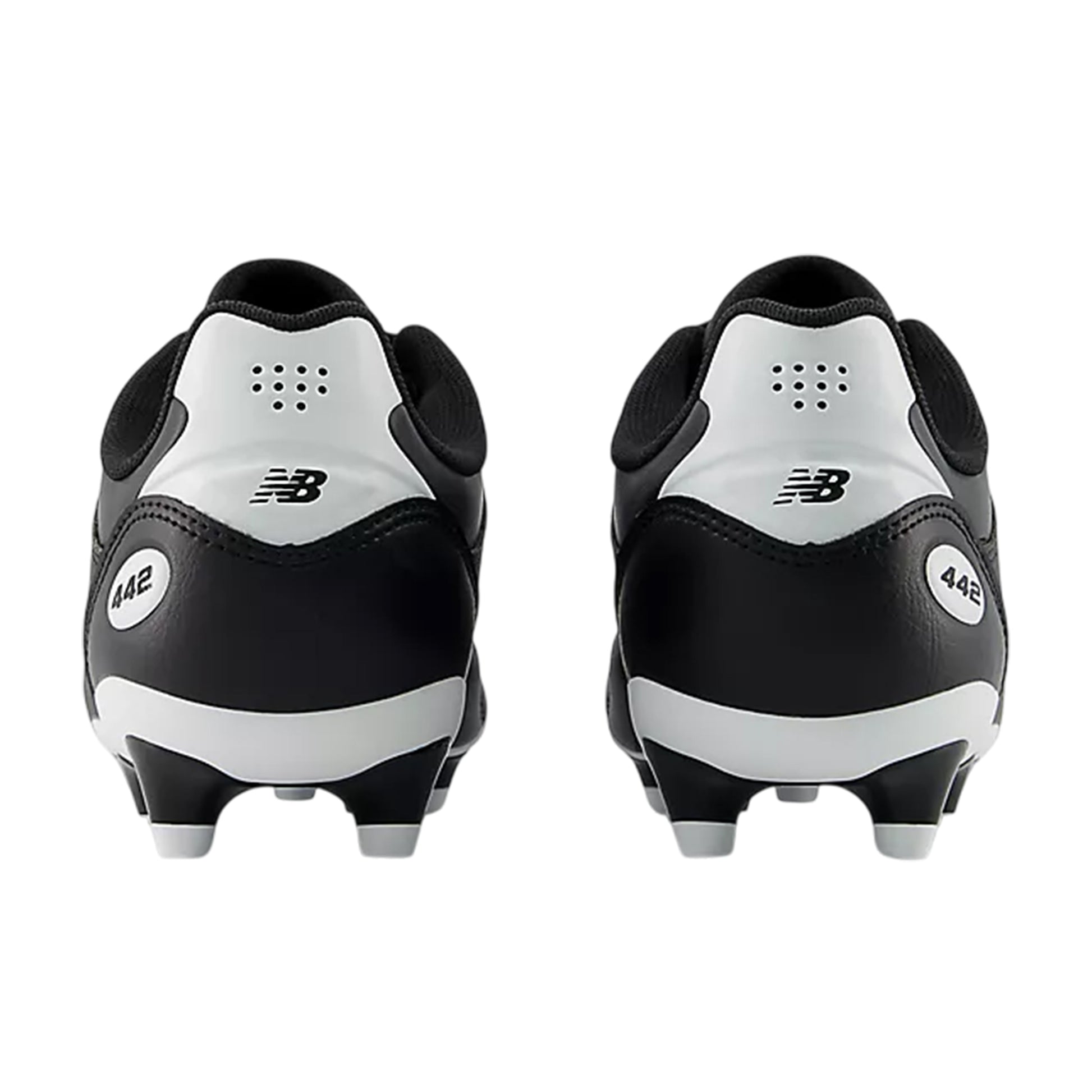Black-White - Back - New Balance Mens 442 Elite Cleated Firm Ground Football Boots