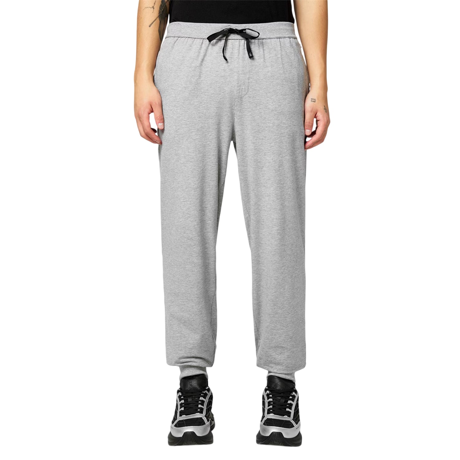 Medium Grey - Side - Boss Mens Mix&Match Jogging Bottoms