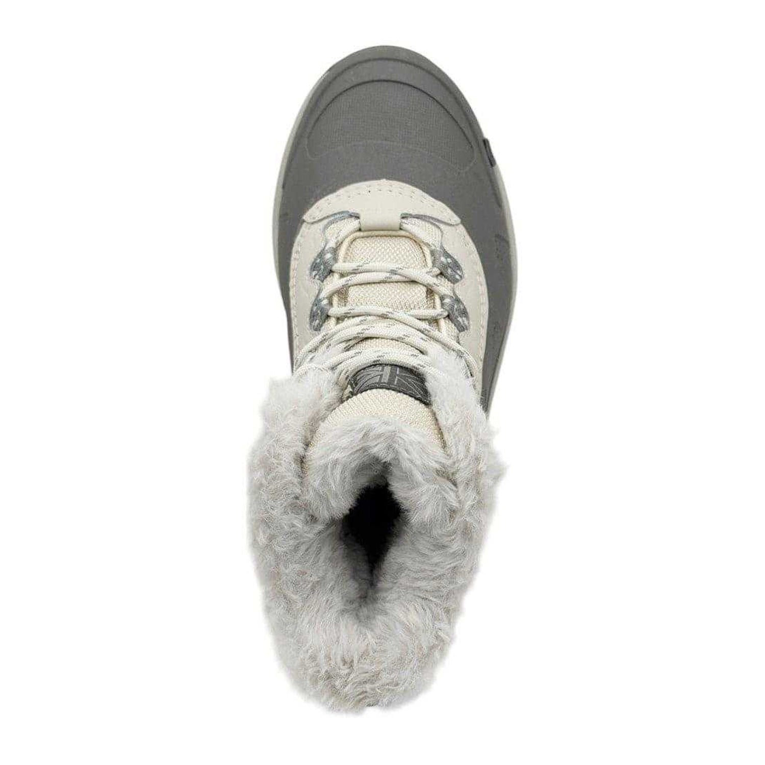 White - Side - Karrimor Womens-Ladies Faux Fur Lined Contrast Stitch Snow Boots