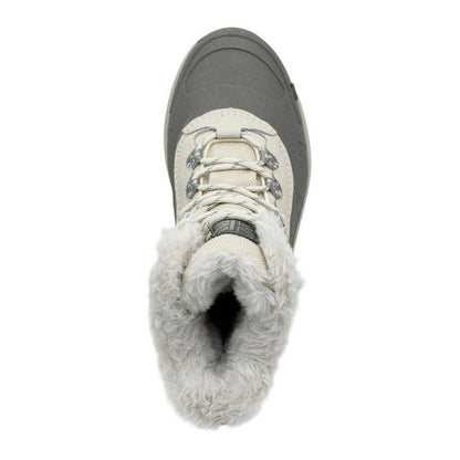 White - Side - Karrimor Womens-Ladies Faux Fur Lined Contrast Stitch Snow Boots