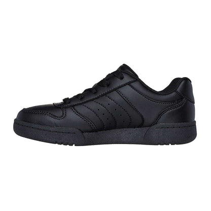 Black - Back - Skechers Mens Q Street Low Cut Shoes