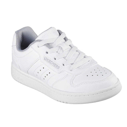 White - Front - Skechers Mens Q Street Low Cut Shoes