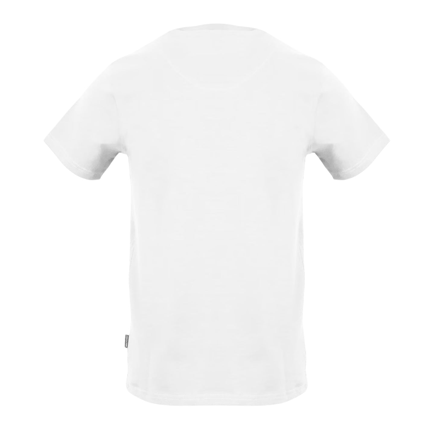 White - Back - Aquascutum Mens Logo Crew Neck Regular T-Shirt