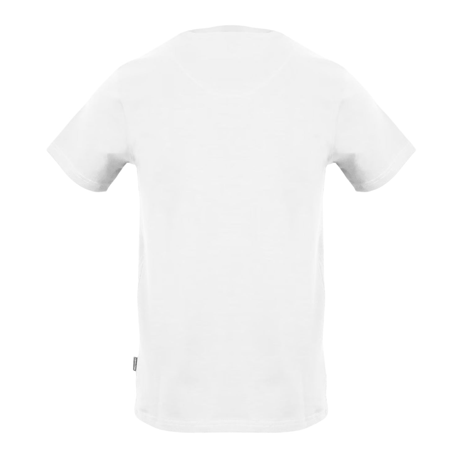 White - Back - Aquascutum Mens Logo Crew Neck Regular T-Shirt