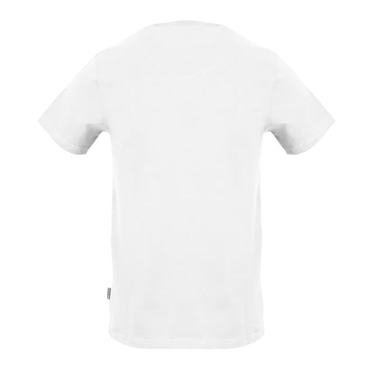 White - Back - Aquascutum Mens Logo Crew Neck Regular T-Shirt