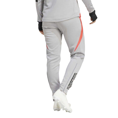 Light Grey - Back - Adidas Womens-Ladies Tiro Colour Block Slim Tracksuit Bottoms