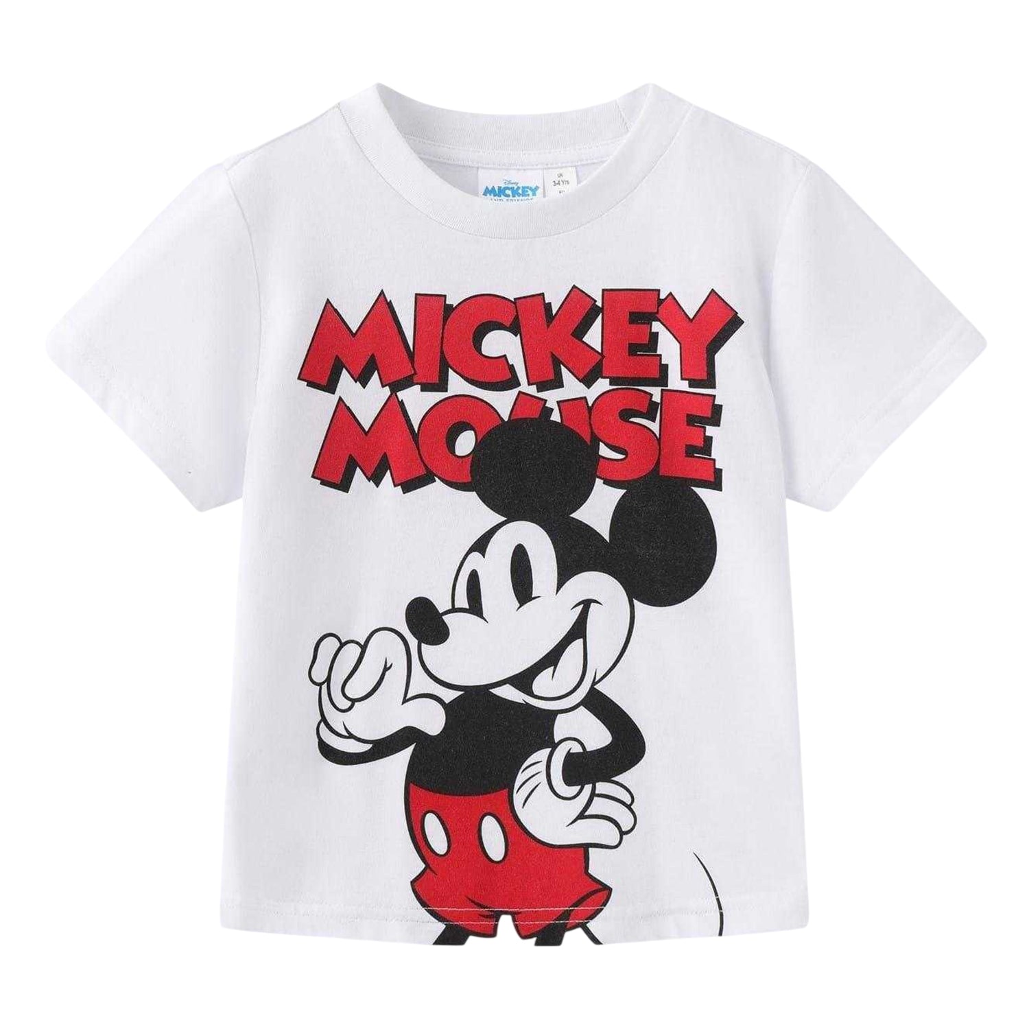 Multicoloured - Back - Disney Childrens-Kids Mickey Mouse Printed T-Shirt & Shorts Set