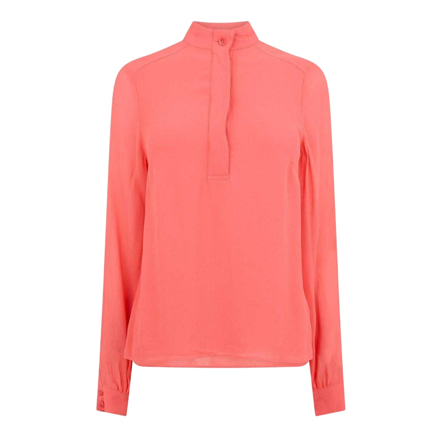 Coral - Front - Ted Baker Womens-Ladies Collared Relaxed Fit Shirt
