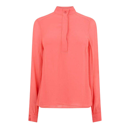 Coral - Front - Ted Baker Womens-Ladies Collared Relaxed Fit Shirt
